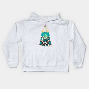 The Katy Bag / Tantalizing Turquoise Leopard Kids Hoodie